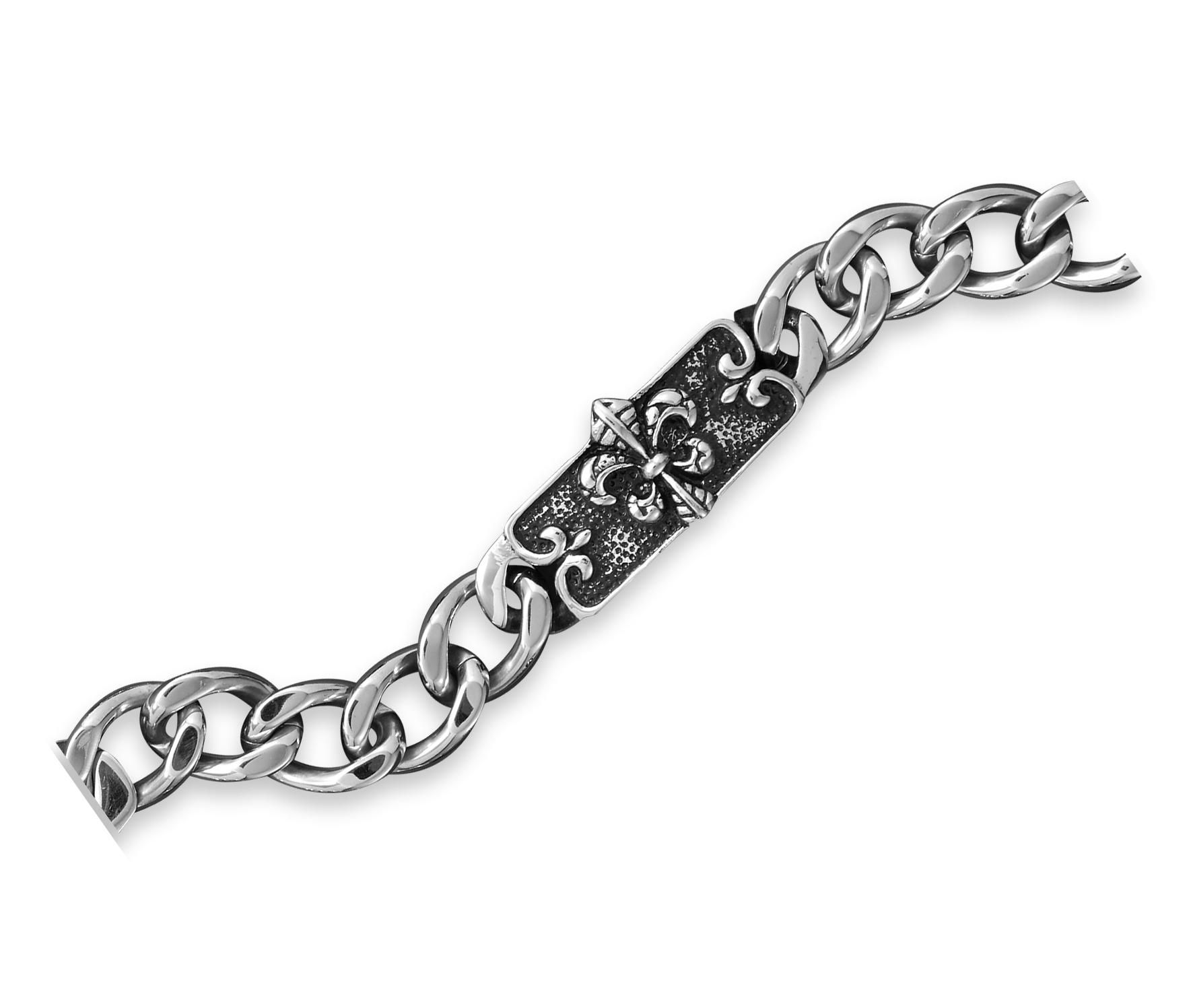 Zia Embossed Silver Oxidized Bracelet Cuff – Teejh